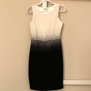 Calvin Klein Black and white dress